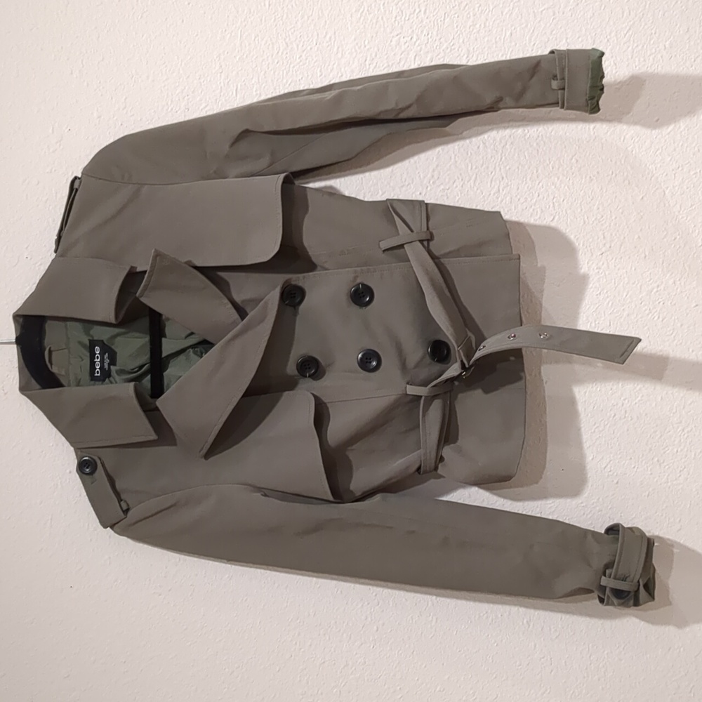 Bebe Olive Double-Breasted Jacket - image 2